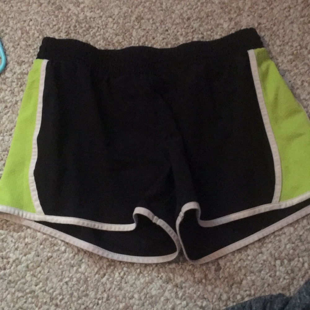Black athletic shorts